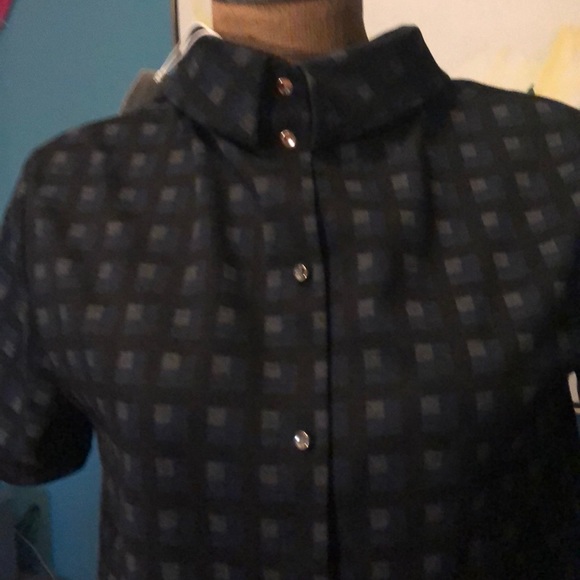 Esprit High Collar Button Down Shirt NWT - Picture 3 of 13